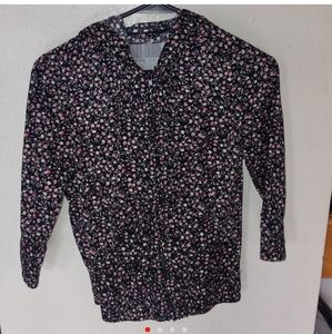 Floral cropped bomber jacket